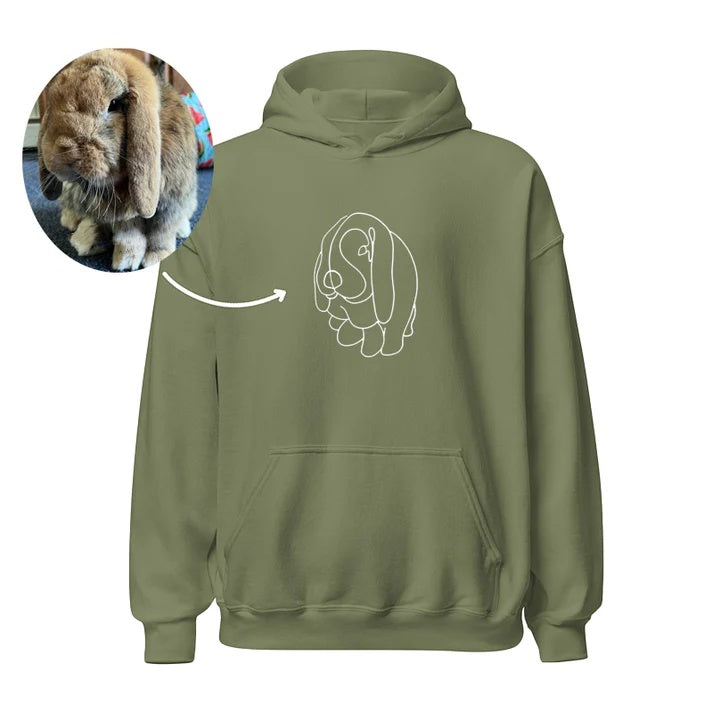 Custom Line Drawing Sweatshirtđź’•Hoodie