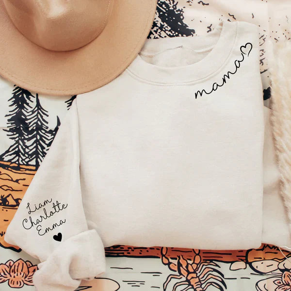 Personalized Mama Sweatshirt/Hoodie: A Special Gift for Mom